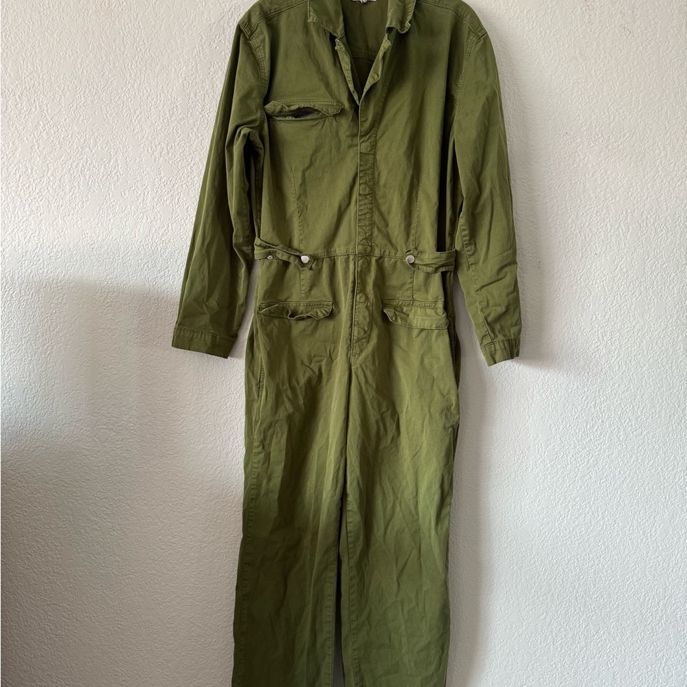 Good American Olive Green Jumpsuit